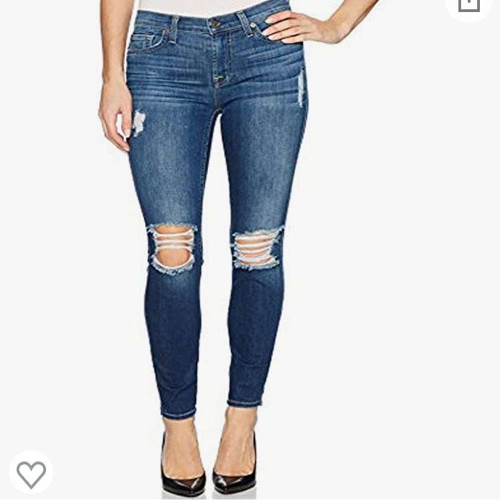 7 For All Mankind Gwenevere Ankle Mid Rise Jean